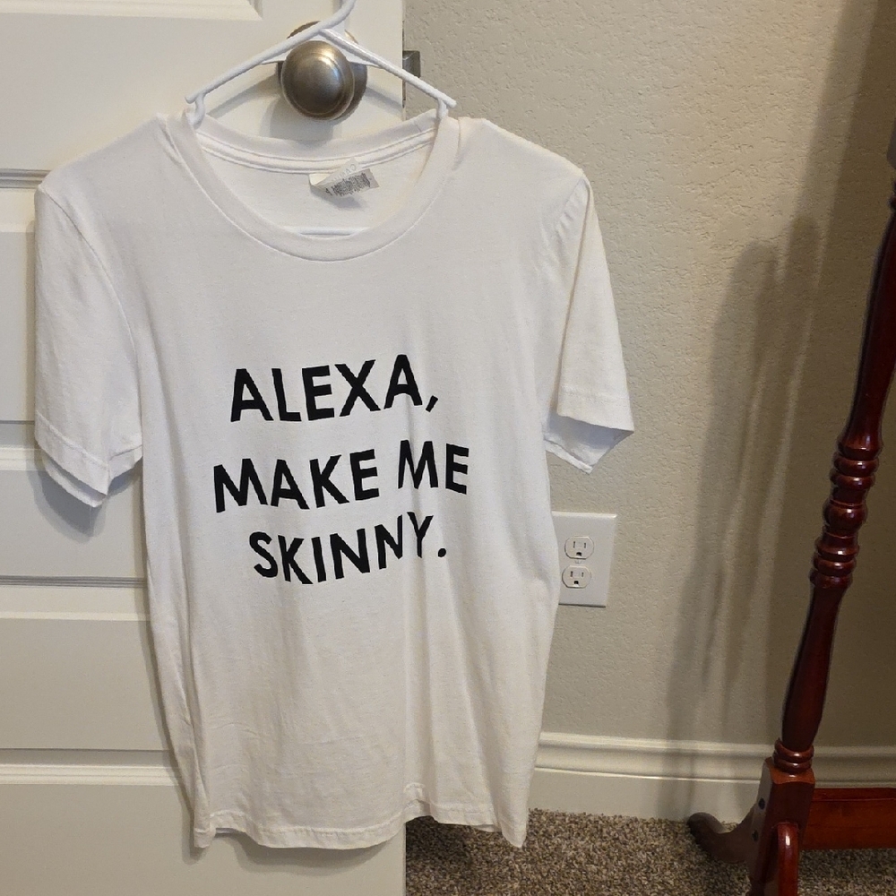 White Graphic Tee with Fun Text - Picture 2 of 9